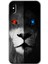iPhone x Kılıf Hd Desen Baskılı Arka Kapak + Temperli Cam - Fire And Ice Lion 1