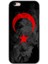 iPhone 6 Kılıf Hd Desen Baskılı Arka Kapak + Temperli Cam - Black Ayyıldız 1