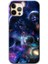 iPhone 12 Pro Kılıf Hd Desen Baskılı Arka Kapak + Temperli Cam - Gezegen Karışımı 1