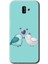 Samsung Galaxy J6 Plus Kılıf Hd Desen Baskılı Arka Kapak + Temperli Cam - Mutlu Kuşlar 1