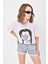 Wednesday Baskılı Oversize %100 Pamuk Kadın Tişört 5
