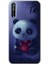 Huawei P Smart S Kılıf Hd Desen Baskılı Arka Kapak + Temperli Cam - Bebek Panda 1