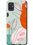 Samsung Galaxy A51 Kılıf Hd Desen Baskılı Arka Kapak + Temperli Cam - Vektör Çiçekler 1