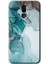 Huawei Mate 10 Lite Kılıf Hd Desen Baskılı Arka Kapak + Temperli Cam - Buzul Mermer 1