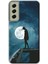 Samsung Galaxy S21 Fe Kılıf Hd Desen Baskılı Arka Kapak + Temperli Cam - Dolunay Yalnızlık 1
