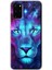 Samsung Galaxy S20 Plus Kılıf Hd Desen Baskılı Arka Kapak + Temperli Cam - Neon Lion 1