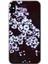 iPhone Xs Kılıf Hd Desen Baskılı Arka Kapak + Temperli Cam - Beyaz Çiçek 1