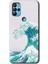 General Mobile Gm 21 Pro Kılıf Hd Desen Baskılı Arka Kapak + Temperli Cam - Dalga 1