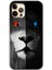 iPhone 11 Pro Kılıf Hd Desen Baskılı Arka Kapak + Temperli Cam - Fire And Ice Lion 1