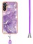 Samsung Galaxy A54 Için 5g Yb Imd Serisi-9 Mermer Desen Şok-Emme Sebep Kılıfı Imd Elektrokaplama Çerçevesi Tpu Koruyucu Kapak Kray ile (Yurt Dışından) 3