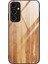 Samsung Galaxy A54 5g Ahşap Desenli Telefon Kılıfı Temperli Cam Tpu Çerçeve Şok Koruyucu Kapak (Yurt Dışından) 1