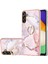 Samsung Galaxy A54 Için 5g Yb Imd Serisi-10 Yüzük Kickstand Güz Koruma Tpu Telefon Kılıfı Imd Iml Mermer Desen Elektrapan Çerçeve Koruyucu Kapak (Yurt Dışından) 1