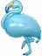 Flamingo Temalı Folyo Balon Mavi 1