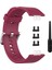 Yumuşak Silikon Watch Band Huawei Izle Fit TIA-B09 TIA-B19 Şarap Kırmızı (Yurt Dışından) 2