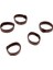5 Parça Izle Bantları Paslanmaz Çelik Metal Değiştirme Band Tutucu - 22MM Karanlık 22MM Koyu Kahverengi (Yurt Dışından) 5