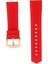19/20/22 / 22 / 24MM Kırmızı Silikon Spor Izle Bandı Kayışı Yedek Bileklik 21MM (Yurt Dışından) 5