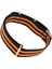 Naylon Watch Band Kayış Paslanmaz Çelik Toka 20MM Yedek Kadın Kızlar Siyah Turuncu (Yurt Dışından) 1