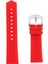Su Geçirmez Kırmızı Kauçuk Bileklik Watch Band Kayışı 19/20 / 21/22 / 24MM 22MM Yerine (Yurt Dışından) 1