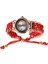 Lady Quartz Watch Luxury Strap Mücevher Sıradan Izle Kadın Analog Bilek Kırmızı (Yurt Dışından) 3
