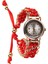 Lady Quartz Watch Luxury Strap Mücevher Sıradan Izle Kadın Analog Bilek Kırmızı (Yurt Dışından) 4