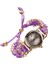 Lady Quartz Watch Luxury Strap Mücevher Sıradan Izle Kadın Analog Bilek Saat Mor (Yurt Dışından) 1