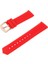 Kırmızı Silikon Kauçuk Su Geçirmez Izle Kayış Band Gül Altın Toka Bahar Barları 24MM (Yurt Dışından) 4
