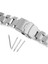 Watch Band Gümüş Paslanmaz Çelik Kayış 18 20 22 24MM Metal Bilek Bilezik 22MM (Yurt Dışından) 5