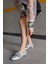 Stella Gümüş Taşlı Kadın Loafer 3