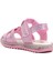 Arz 1422-B Pembe Simli Bebek Sandalet 4