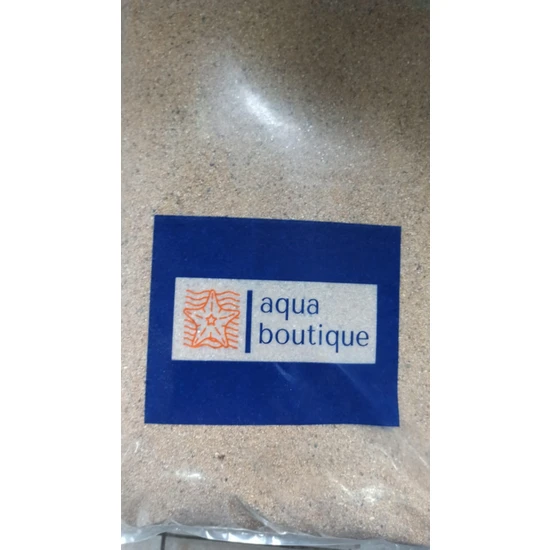 Aqua Boutique Ince Sarı Silis Dere Kumu 1 mm 9kg Paket