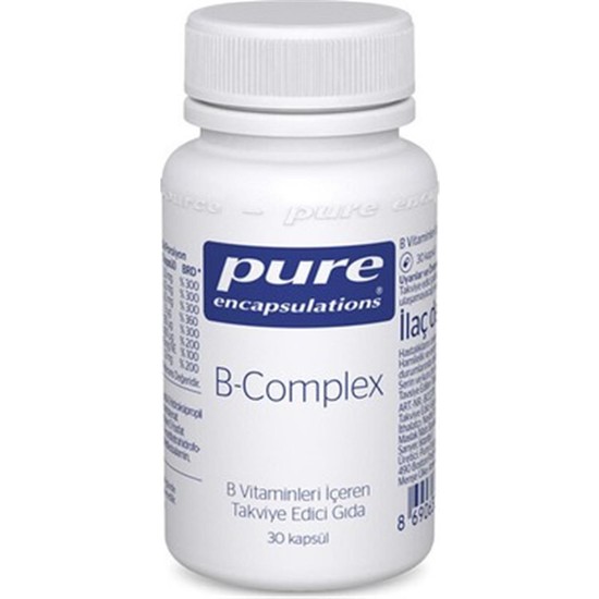 Pure B-Complex 30 Kapsül Fiyatı, Taksit Seçenekleri Ile Satın Al