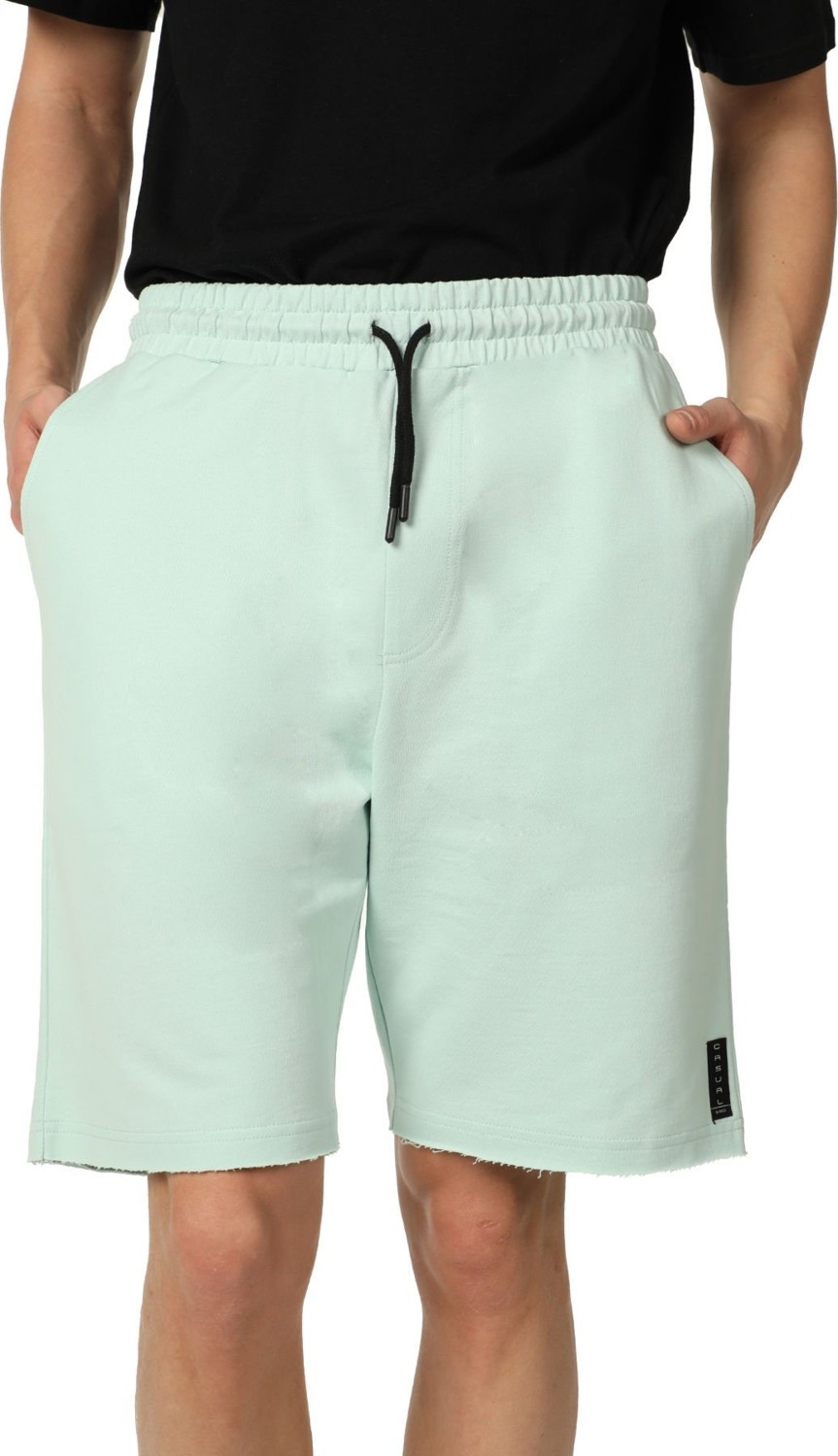 Defy's Erkek Paça Ve Etiket Detaylı Cepli Regular Fit Şort Siyah