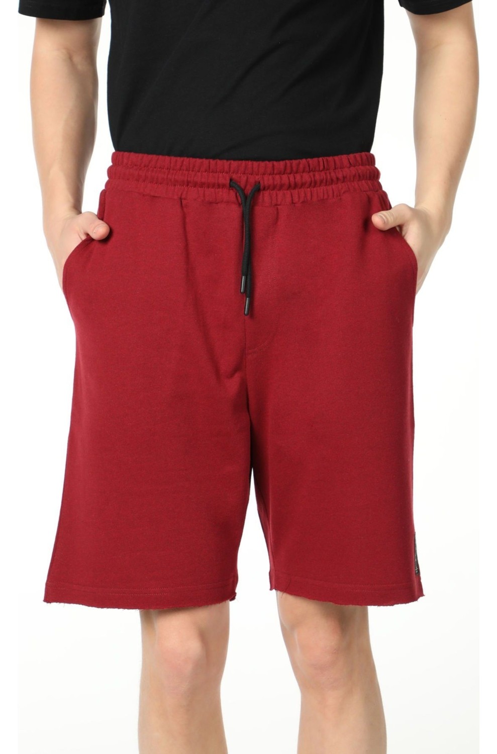Defy's Erkek Paça Ve Etiket Detaylı Cepli Regular Fit Şort Siyah görsel 4