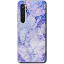 MRC İletişim Xiaomi Mi Note 10 Lite Kılıf Hd Desen Baskılı Arka Kapak - Spots Lilac