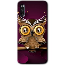 MRC İletişim Xiaomi Mi 9 Se Kılıf Hd Desen Baskılı Arka Kapak - Owl Bird Branch