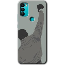 MRC İletişim General Mobile Gm 21 Plus Kılıf Hd Desen Baskılı Arka Kapak + Temperli Cam - Artwork Wide