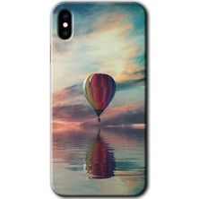 MRC İletişim iPhone Xs Kılıf Hd Desen Baskılı Arka Kapak + Temperli Cam - Zeplin