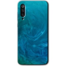 MRC İletişim Xiaomi Mi 9 Se Kılıf Hd Desen Baskılı Arka Kapak - Mavi Aura