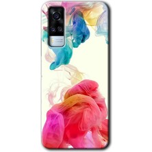 MRC İletişim Vivo Y31 2021 Kılıf Hd Desen Baskılı Arka Kapak - Gökkuşağı Color