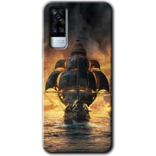 MRC İletişim Vivo Y51 Kılıf Hd Desen Baskılı Arka Kapak - Siyah Inci