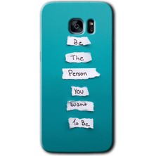 MRC İletişim Samsung Galaxy S7 Edge Kılıf Hd Desen Baskılı Arka Kapak + Temperli Cam - Want You