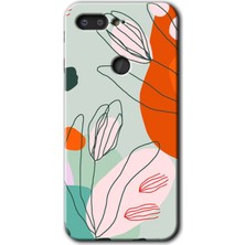 MRC İletişim General Mobile Gm 9 Pro Kılıf Hd Desen Baskılı Arka Kapak + Temperli Cam - Vektör Çiçekler