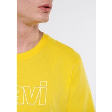 Mavi Erkek Mavi Logo Baskılı Sarı Tişört 065781-71327