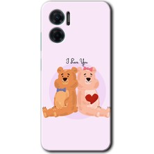 MRC İletişim Xiaomi Redmi Note 11E Kılıf Hd Desen Baskılı Arka Kapak - Sevgili Ayıcık