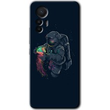 MRC İletişim Xiaomi Mi 12 Lite Kılıf Hd Desen Baskılı Arka Kapak - Astronot Kıyafeti