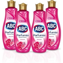 Abc Parfumia Romantik Gül Konsantre Yumuşatıcı 1440 ml 4'lü Seti