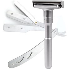 Qualis Shave Q7 Ayarlanabilir Manuel Tıraş Makinesi + U3 Full Metal Ustura