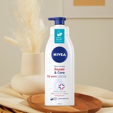 NIVEA Repair&Care Vücut Losyonu 400 ml x2 Adet,Çok Kuru Ciltler,Gergin ve Kuru Ciltte 72 Saat Rahatlama