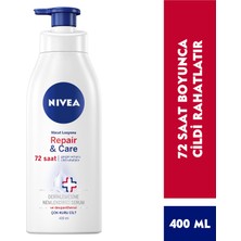 NIVEA Repair&Care Vücut Losyonu 400 ml x2 Adet,Çok Kuru Ciltler,Gergin ve Kuru Ciltte 72 Saat Rahatlama