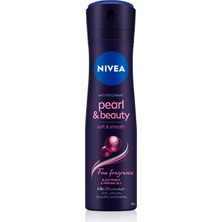 NIVEA Kadın Sprey Deodorant Pearl & Beauty Fine Fragrance 150 ml x3 Adet,48 Saat Anti-perspirant Koruma